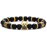 Trendy Crown BD-10014S Charm Bracelet Women Men Stone Bead Bracelet